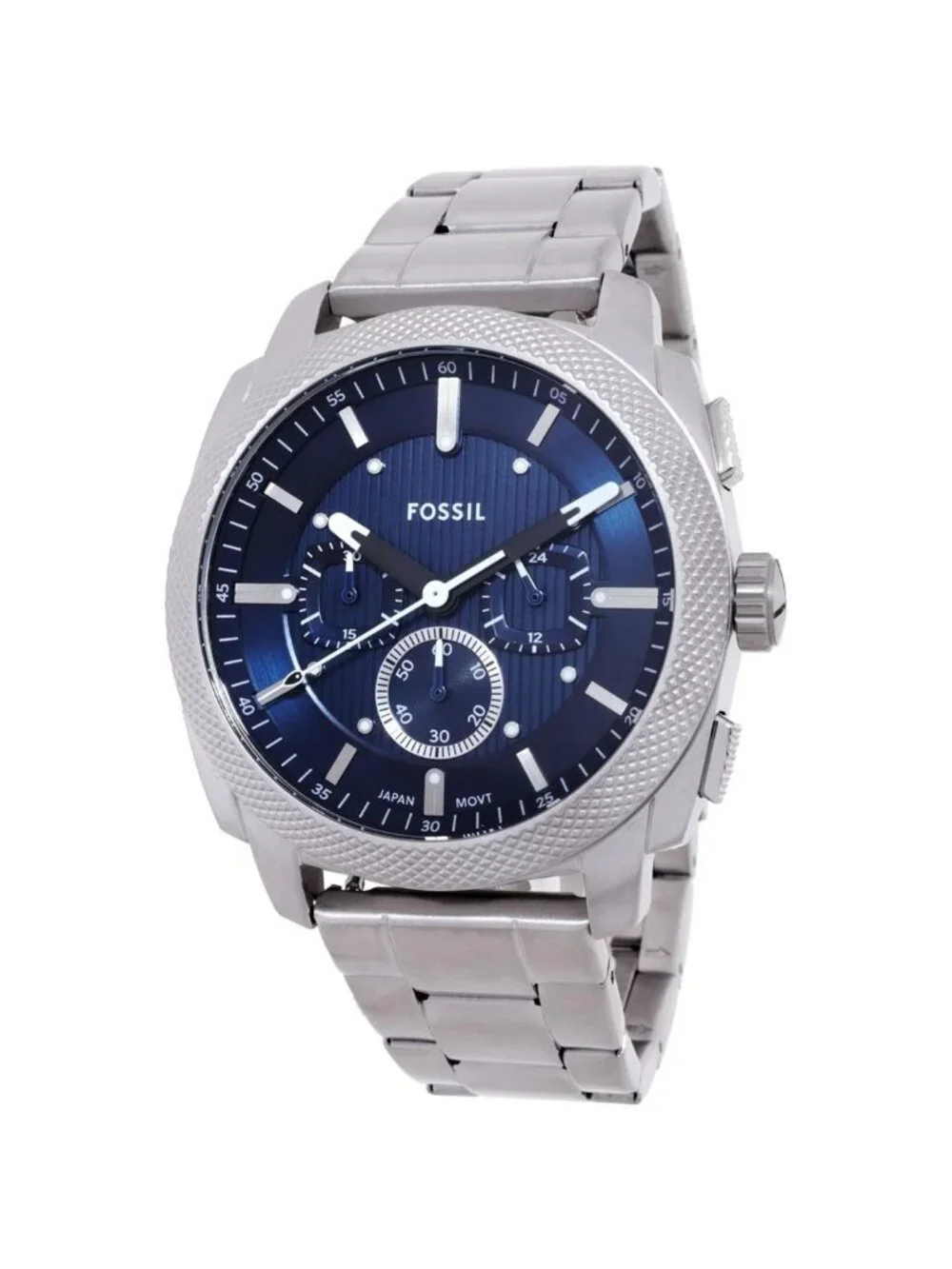 NWT Fossil Machine Chronograph Quartz Blue Dial Men's Watch